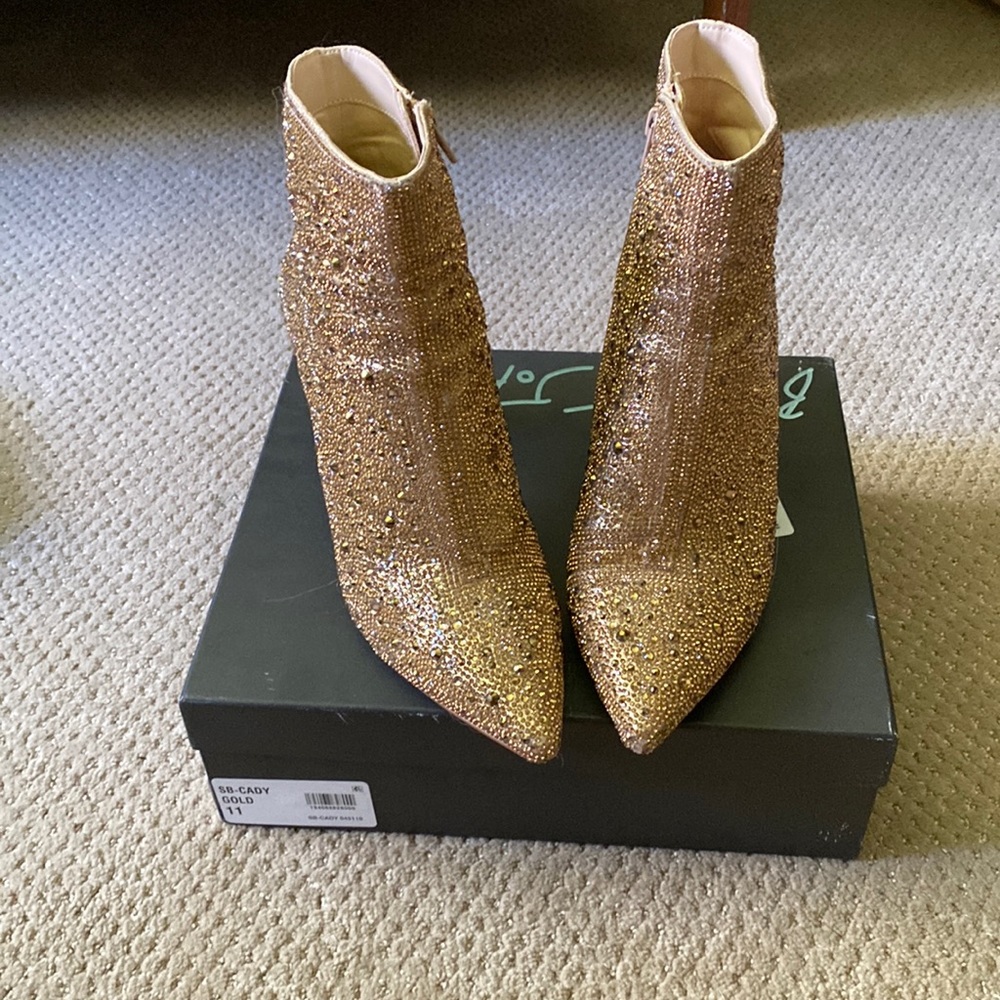 Betsey Johnson Cady Rhinestone Booties